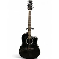Used Ovation CS24 Black Acoustic Electric Guitar