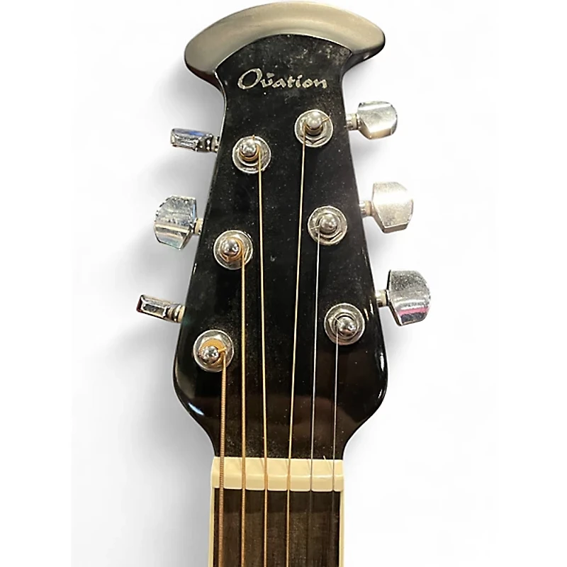 Used Ovation CS24 Black Acoustic Electric Guitar