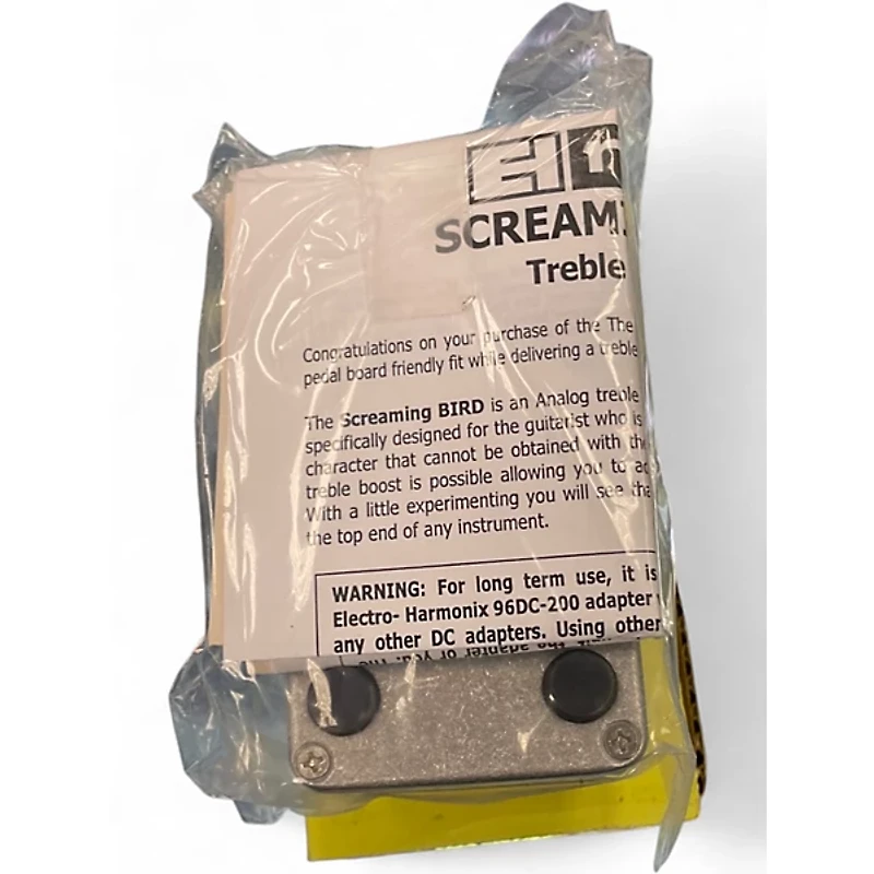 Used Electro-Harmonix Screaming Bird Treble Booster Effect Pedal
