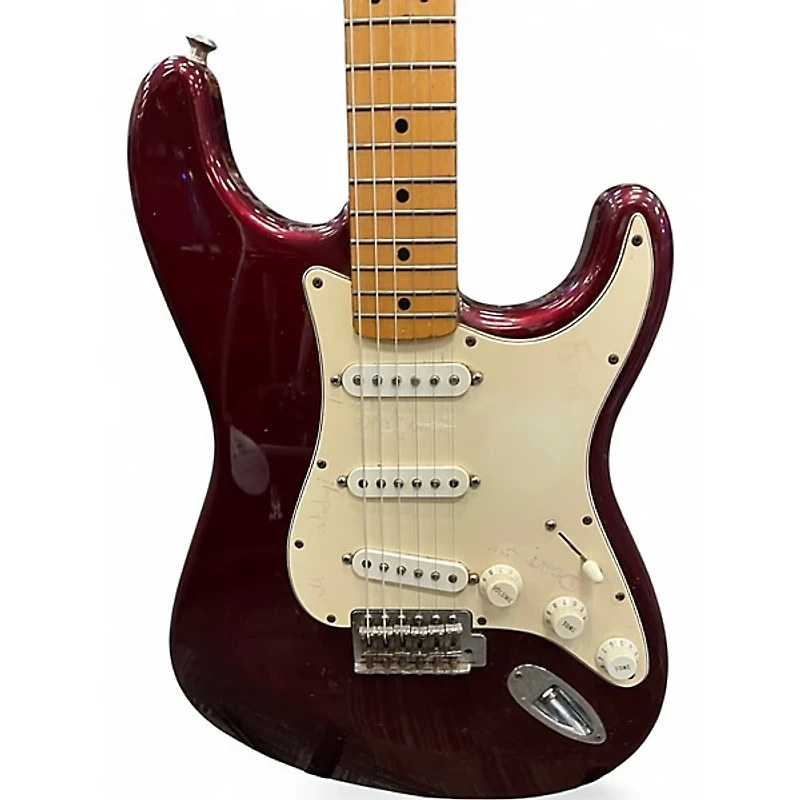 Used Fender Standard Stratocaster OXBLOOD Solid Body Electric Guitar