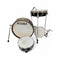 Used TAMA 4 Piece club jam pancake kit Black Drum Kit