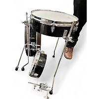 Used TAMA 4 Piece club jam pancake kit Black Drum Kit