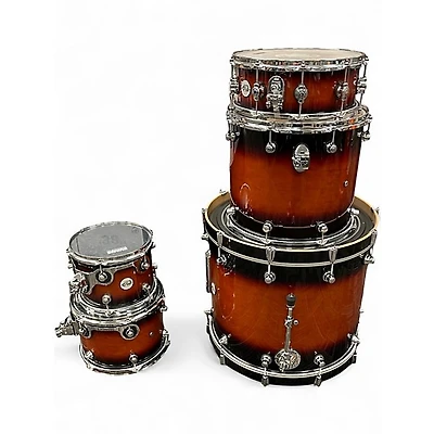 Used DW 5 Piece Design Series Tobacco Burst Drum Kit