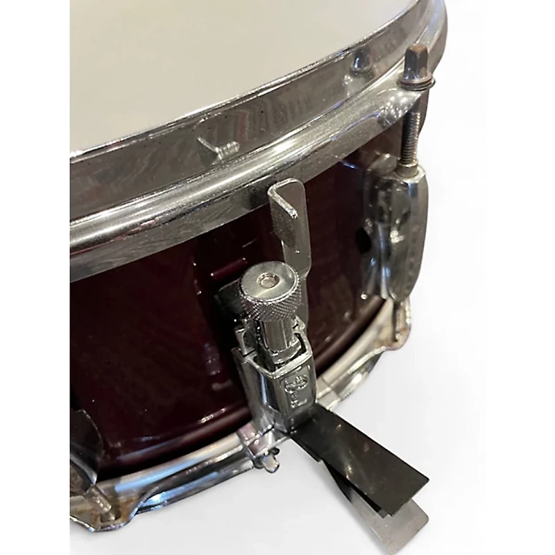 Used Pearl 5.5X14 Export Snare Wine Red Drum