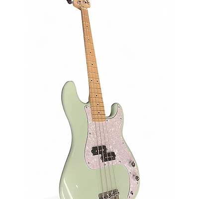 Used Squier Precision Bass Mint Green Electric Bass Guitar