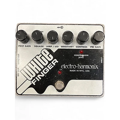 Used Electro-Harmonix White Finger Compressor Effect Pedal