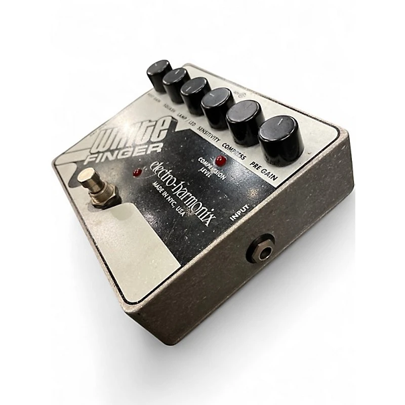 Used Electro-Harmonix White Finger Compressor Effect Pedal