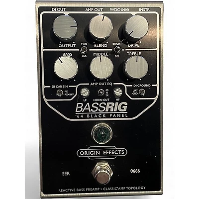 Used Origin Effects BassRig '64 Black Panel  Bass Effect Pedal