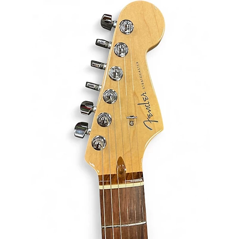 Used Fender American Deluxe Stratocaster 3 Tone Sunburst Solid Body Electric Guitar