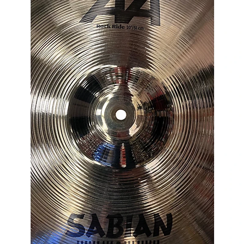 Used SABIAN 20in AA Rock Ride Brilliant Cymbal