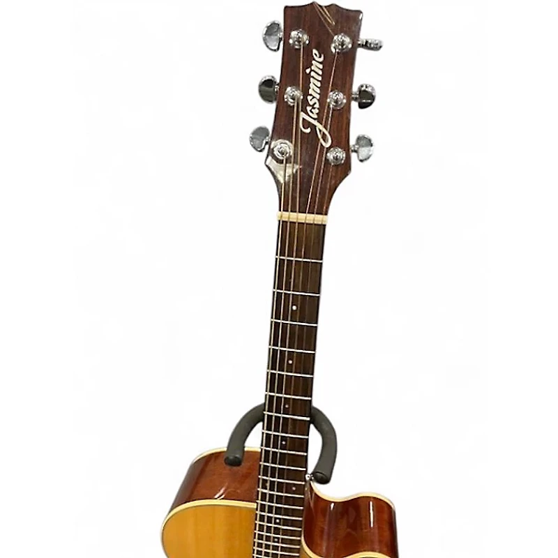 Used Jasmine JO37CE Natural Acoustic Electric Guitar