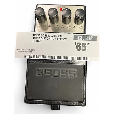Used BOSS ML2 Metal Core Distortion Effect Pedal