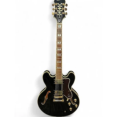 Used Epiphone sheraton II pro Black Hollow Body Electric Guitar