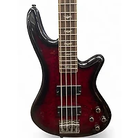 Used Schecter Guitar Research Omen Extreme 4 String Crimson Red Burst Electric Bass Guitar