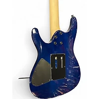 Used Ibanez S670QM Blue Burst Solid Body Electric Guitar