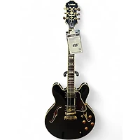 Used Epiphone Sheraton II Ebony Hollow Body Electric Guitar
