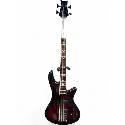 Used Schecter Guitar Research Stiletto Extreme 4 String Electric Bass Guitar