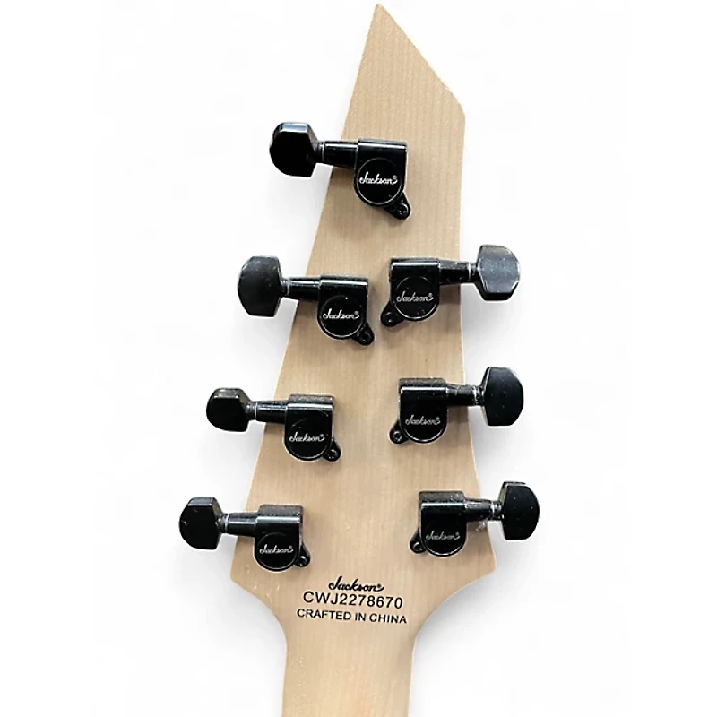 Used Jackson JS22-7 Dinky 7 String Black Solid Body Electric Guitar