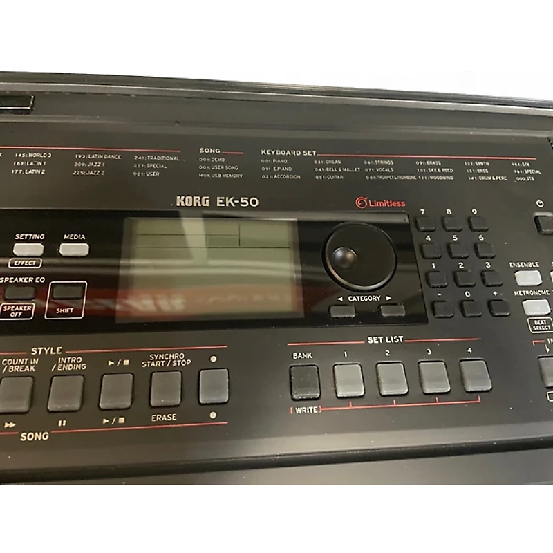 Used KORG EK-50 Keyboard Workstation