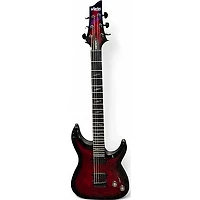 Used Schecter Guitar Research OMEN ELITE Black Cherry Burst Solid Body Electric Guitar