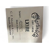 Used Martin LX1RE Natural Acoustic Electric Guitar