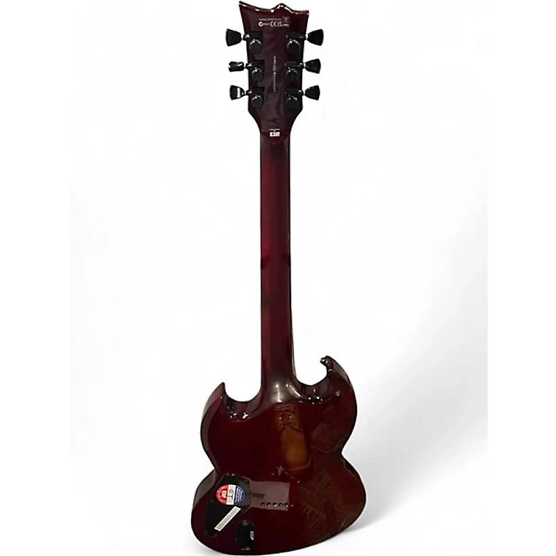 Used ESP LTD Viper 1000 Deluxe Satin Red Solid Body Electric Guitar