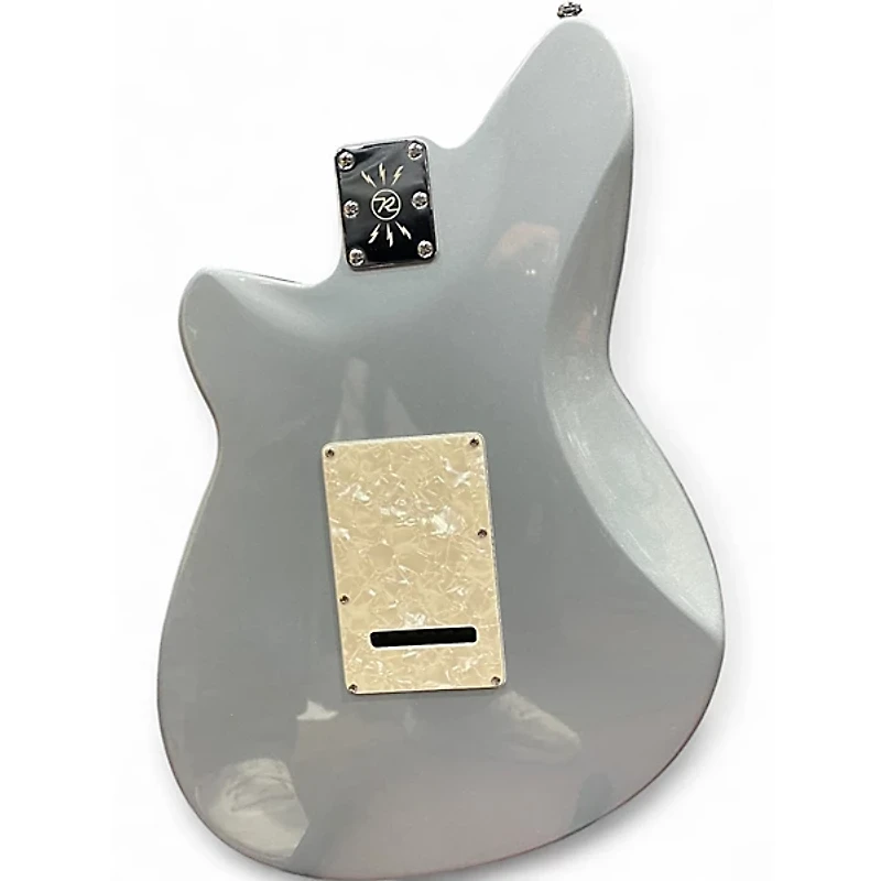 Used Reverend Double Agent Metallic Silver Freeze Solid Body Electric Guitar