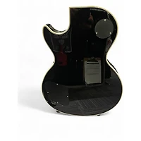 Used Epiphone Les Paul Custom Black and Silver Solid Body Electric Guitar