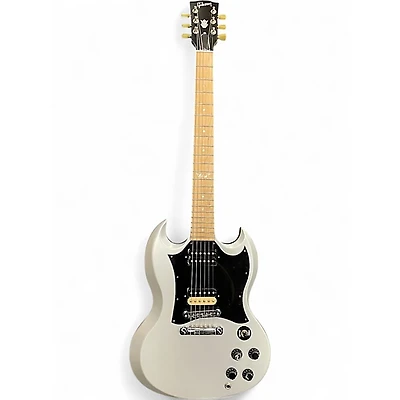 Used Gibson Rawpower SG Silver Solid Body Electric Guitar