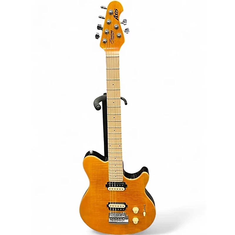 Used Sterling by Music Man Sub AX3 Axis FLAME MAPLE Solid Body Electric Guitar