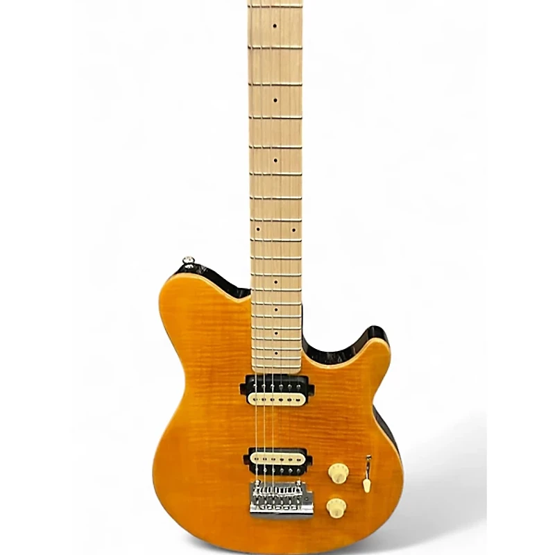 Used Sterling by Music Man Sub AX3 Axis FLAME MAPLE Solid Body Electric Guitar