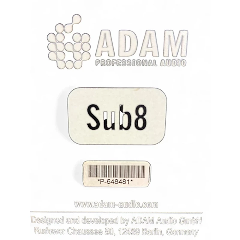 Used ADAM Audio SUB8 Subwoofer