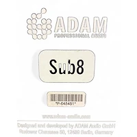 Used ADAM Audio SUB8 Subwoofer