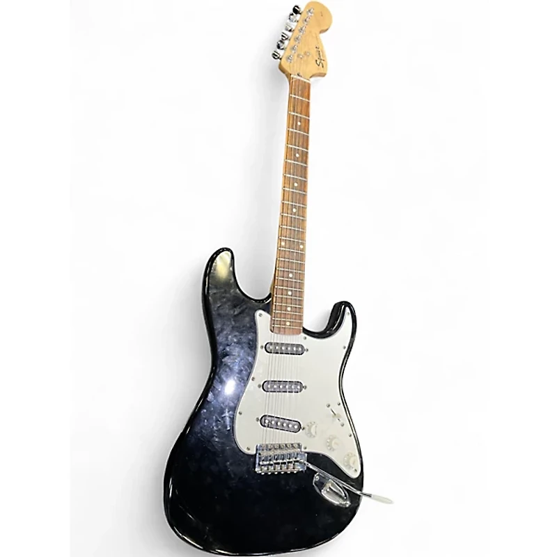Used Squier Affinity Stratocaster Black Solid Body Electric Guitar