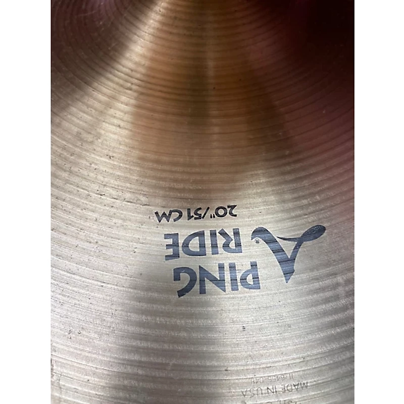 Used Zildjian 20in A Custom Ping Ride Cymbal