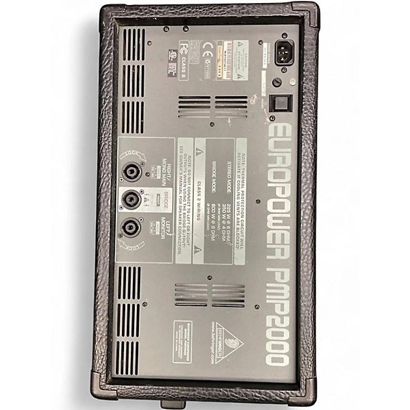 Used Behringer EUROPOWER PMP2000 Powered Mixer