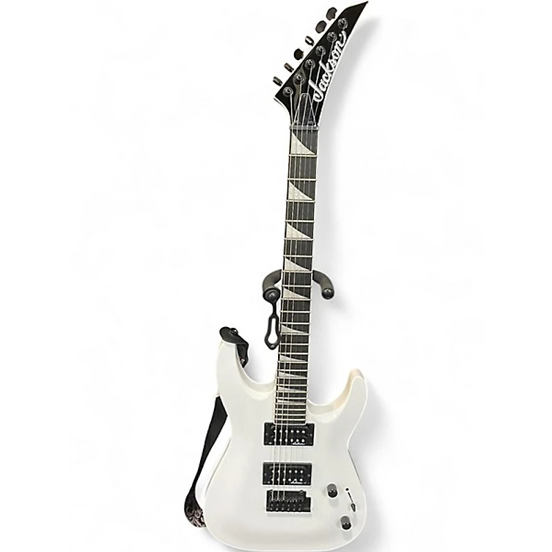 Used Jackson JS32 Dinky Arctic White Solid Body Electric Guitar