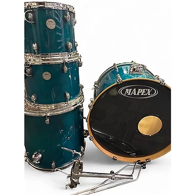 Used Mapex 4 Piece Meridian TEAL Drum Kit