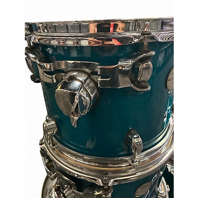 Used Mapex 4 Piece Meridian TEAL Drum Kit