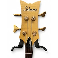 Used Schecter Guitar Research Stiletto Custom 4 String Natural Electric Bass Guitar