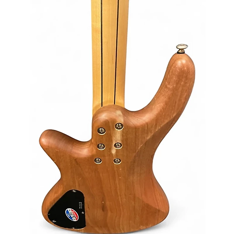Used Schecter Guitar Research Stiletto Custom 4 String Natural Electric Bass Guitar