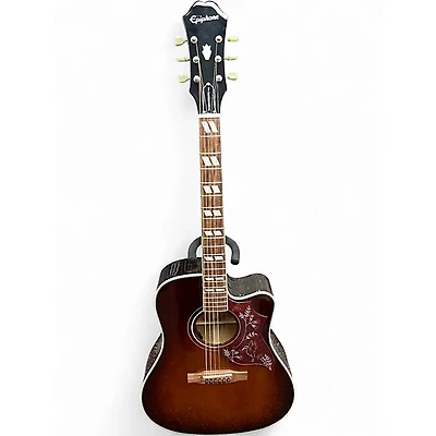 Used Epiphone HUMMINGBIRD PERFORMER PRO Tobacco Burst Acoustic Electric Guitar