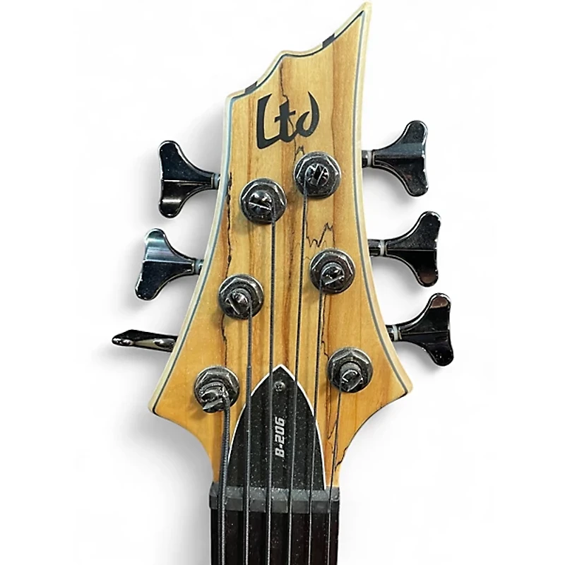 Used ESP LTD B206SM 6 String Spalted Maple Electric Bass Guitar