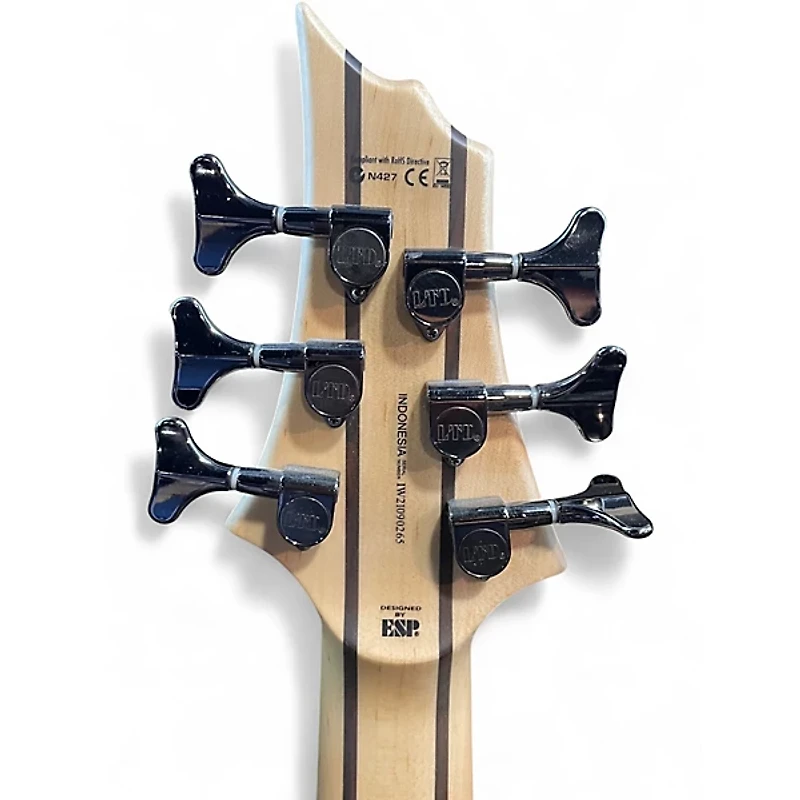 Used ESP LTD B206SM 6 String Spalted Maple Electric Bass Guitar