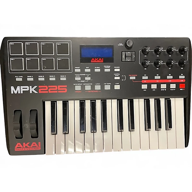 Used Akai Professional MPK225 25-Key MIDI Controller