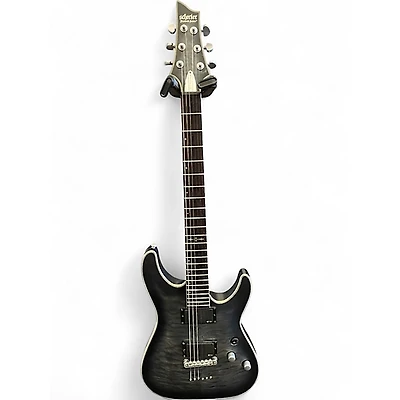 Used Schecter Guitar Research C1 Platinum Black and Silver Solid Body Electric Guitar