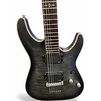 Used Schecter Guitar Research C1 Platinum Black and Silver Solid Body Electric Guitar