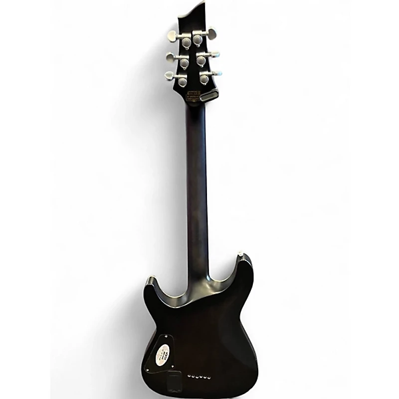 Used Schecter Guitar Research C1 Platinum Black and Silver Solid Body Electric Guitar