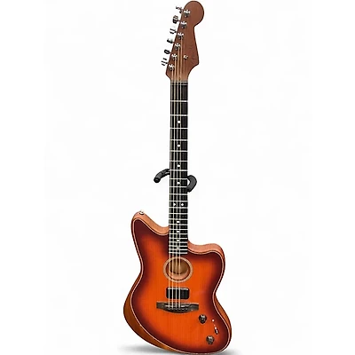 Used Fender AMERICAN ACOUSTASONIC JAZZMASTER Mahogany Acoustic Electric Guitar