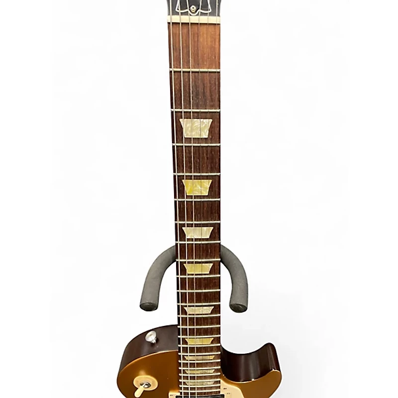 Used 2016 Gibson Les Paul Tribute Gold Top Solid Body Electric Guitar